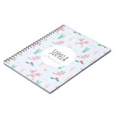 Girls Cute en Unique Pink Axolotl Pattern Kinder Notitieboek (Linkerzijde)