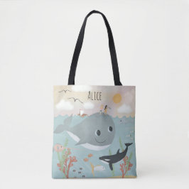 Girls Cute en Whimsical Tote Bag