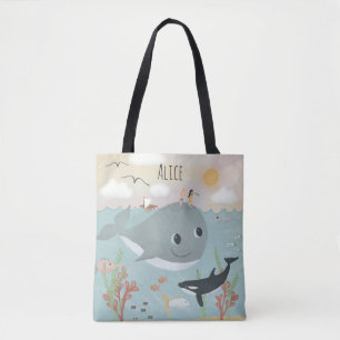 Girls Cute en Whimsical Tote Bag