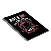 Girls Cute Goat Dierenvriend Notitieboek (Rechterzijde)