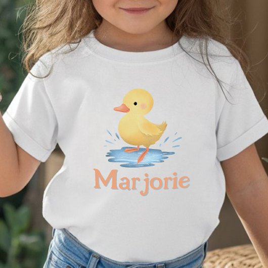 Girls Cute Kawaii Duckling Summer Farm Kinder Shirts