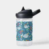 Girls Cute Magical Rainbow Narwhal Kinderen Waterfles (Links)