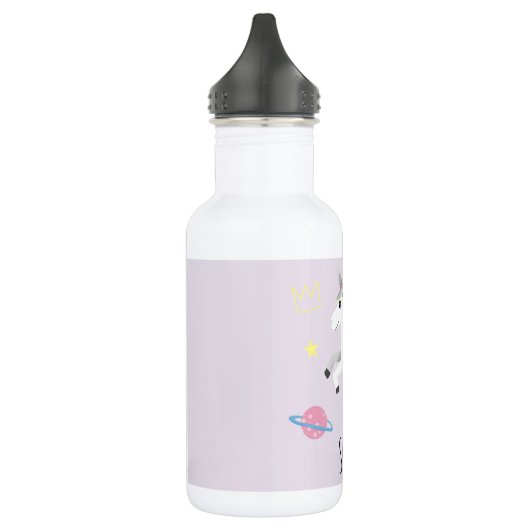 Girls Cute Magical Unicorn, Rainbow & Stars Kinder Waterfles (Links)