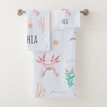 Girls Cute & Modern Pink Axolotl Pattern Kinder