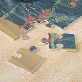 Girls Cute Night Ocean & Whimsical Orca Kinder Legpuzzel (Zijkant)