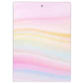 Girls Cute Paarse Unicorn Rainbow Klembord (Achterkant)