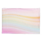 Girls Cute Paarse Unicorn Rainbow Kussensloop (Achterkant)