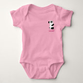 Girls Cute Panda Romper (Voorkant)