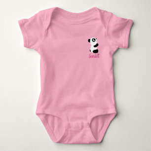Girls Cute Panda Romper