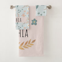 Girls Cute Pastel Floral Botanical Pattern Kinder