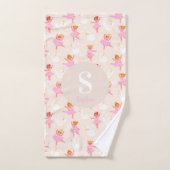 Girls Cute Pink Ballet Dancer Swan Kinder Bad Handdoek (Handdoek)