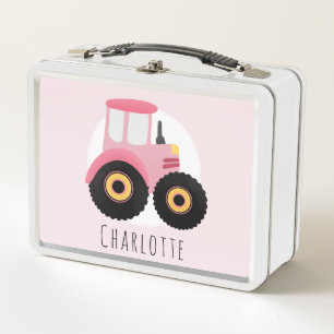 Girls Cute Pink Boerderij Tractor Kinder School