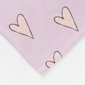 Girls Cute Pink Cupcake Muffin & Name Kinder Fleece Deken (Hoek)