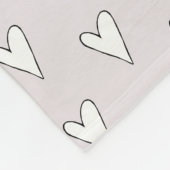 Girls Cute Pink Dinosaur Cartoon en Name Kinder Fleece Deken (Hoek)