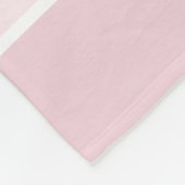 Girl's Cute Pink Safari Zebra en naam Fleece Deken (Hoek)