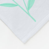 Girls Cute Pink Tropical Flamingo & Flowers Kinder Fleece Deken (Hoek)