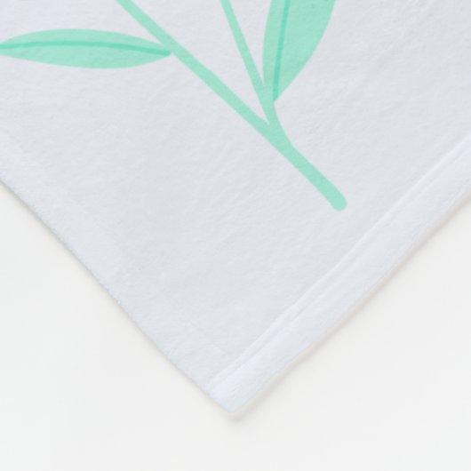 Girls Cute Pink Tropical Flamingo & Flowers Kinder Fleece Deken (Hoek)