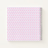 Girls Cute Pink Unicorn Rainbow Gepersonaliseerde Notitieboek (Achterkant)