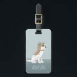 Girls Cute Puppy Cartoon Flowers Kinder Bagagelabel<br><div class="desc">Dit prachtige kinder bagagelabel is voorzien van een schattige en moderne spaniele cartoon met bloemen. Het ontwerp kenmerkt ook een plaats voor u om uw meisjesnaam, en contactdetails toe te voegen. Ideaal voor elke hond die van kleuter houdt of voor de eerste vakantie van het kind! Bekijk de rest van...</div>