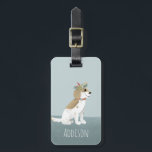 Girls Cute Puppy Cartoon Flowers Kinder Bagagelabel<br><div class="desc">Dit prachtige kinder bagagelabel is voorzien van een schattige en moderne spaniele cartoon met bloemen. Het ontwerp kenmerkt ook een plaats voor u om uw meisjesnaam, en contactdetails toe te voegen. Ideaal voor elke hond die van kleuter houdt of voor de eerste vakantie van het kind! Bekijk de rest van...</div>