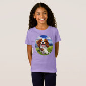 Girls' Cute Puppy T-Shirt (Voorkant volledig)
