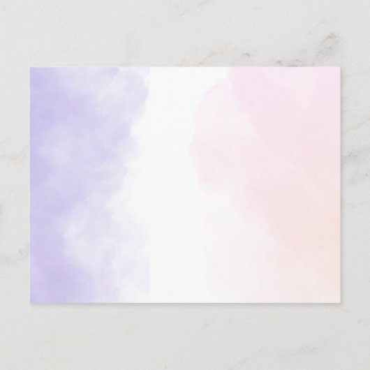 Girls Cute Purple Unicorn Kids 1th Birthday Feestdagenkaart (Achterkant)