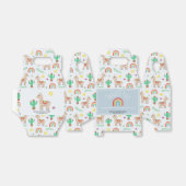 Girls Cute Rainbow Llama Kinderen van Birthday Par Bedankdoosjes (Uitgevouwen)