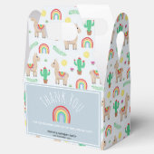 Girls Cute Rainbow Llama Kinderen van Birthday Par Bedankdoosjes (Geopend)