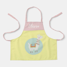 Girls Cute Rainbow Llama Persoonlijke naam Kindere