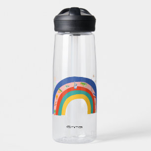 Girls Cute Rainbow Terug naar schooldagboek Waterfles
