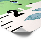 Girls Cute Safari Animals Elephant Growth Chart Poster (Hoek)