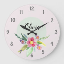 Girls Cute Spring Botanical Flowers en Name Kinder