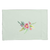 Girls Cute Spring Botanical Flowers en Name Kinder Kussensloop (Voorkant-Rechts)