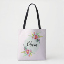 Girls Cute Spring Botanical Flowers en Name Kinder