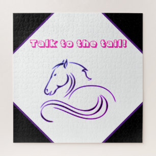 Girls Cute Talk to the Tail Horse    Legpuzzel