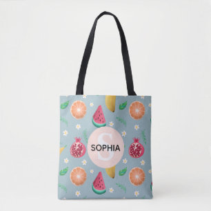 Girls Cute Tropical Summer Fruit Pattern Kinderen Tote Bag