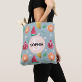 Girls Cute Tropical Summer Fruit Pattern Kinderen Tote Bag (Dichtbij)