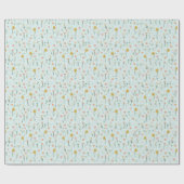 Girls Cute Two Wild Boho Wildflower Birthday Cadeaupapier (Vlak)