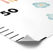 Girls Cute Waterverf Boho Rainbow Grografiek Poster (Hoek)