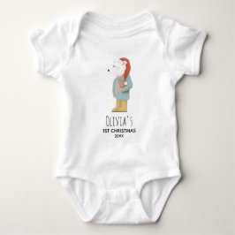 Girls Cute Winter Polar Beer Eerste Kerstmis Romper