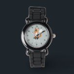 Girls Cute Woodland Forest Fox en Name Kinder Horloge<br><div class="desc">Deze moderne kinderen zien een schattige vossencartoon. Dit mooie trendy ontwerp biedt ook een plek waar je je meisjesnaam kunt toevoegen. Met duidelijke,  gemakkelijk leesbare getallen is dit 'eerste' horloge geweldig voor mensen die pas beginnen met het leren van de tijd. Het perfecte genderneutrale wildlife ontwerp voor je kleine.</div>