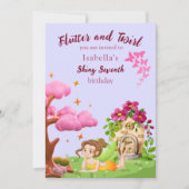 Girls Cute Yellow Fairy Fairytale home Kaart (Voorkant)