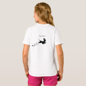 Girl's Dachshund-Shirt T-shirt (Achterkant volledig)