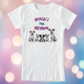 Girl's Dalmatian Puppy Birthday Party T-shirt