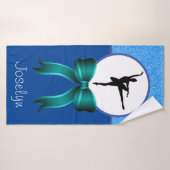 Girls Dance Glitter en Bow Badhanddoek (Badhanddoek)