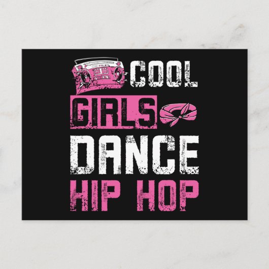 Girls Dance Hip Hop Briefkaart (Voorkant)