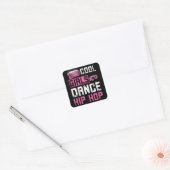 Girls Dance Hip Hop Vierkante Sticker (Envelop)