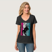 Girls Dance Inspire Coach Dancer Retro Dancing T-shirt (Voorkant volledig)