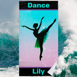 Girls Dance Pastel Beach Towel Strandlaken