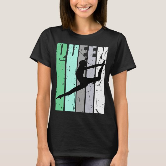 Girls Dance Queen Dance Retro Graphic Motivate T-shirt (Voorkant)